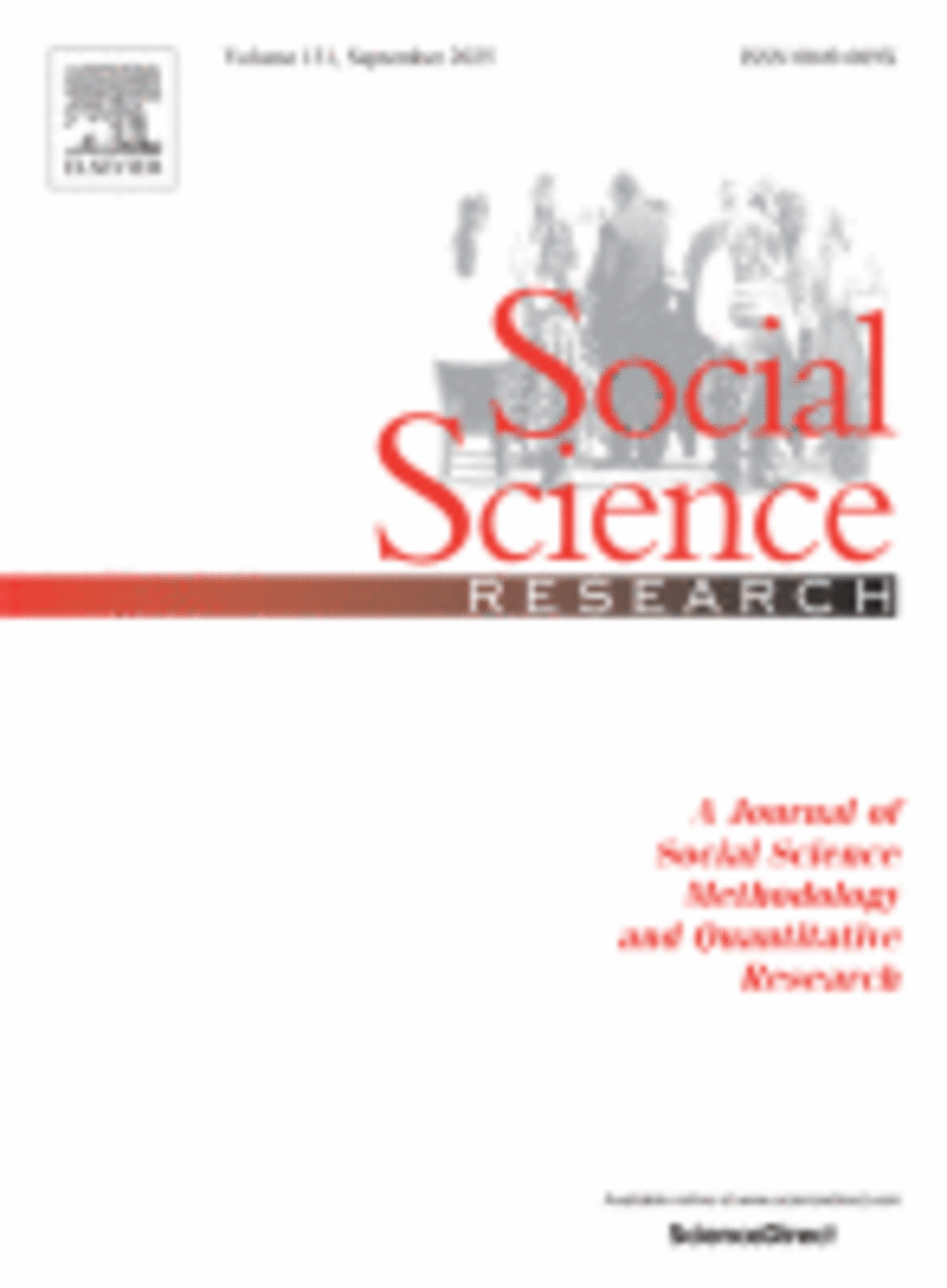 Front page of the Journal Social Science Research