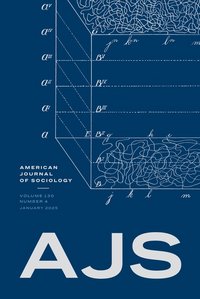 Front page of American Journal of Sociology, rights The University of Chicago