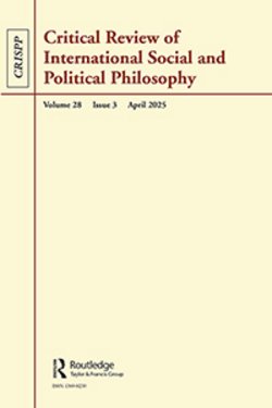 Front page of Critical Review of International Social and Political Philosophy, rights Taylor & Francis