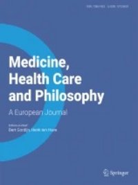 Front page of Medicine, Healthcare and Philosophy, rights Springer