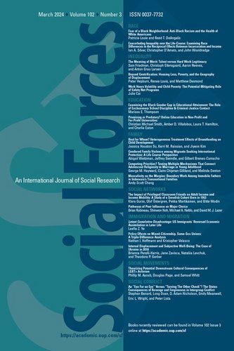 Front page of Social Forces