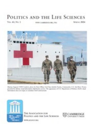 Front page of Politics and the Life Sciences, Vol. 43, No. 1