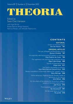 Front page of Theoria, rights Wiley