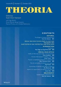 Front page of Theoria, Vol. 90, No. 5, rights Wiley