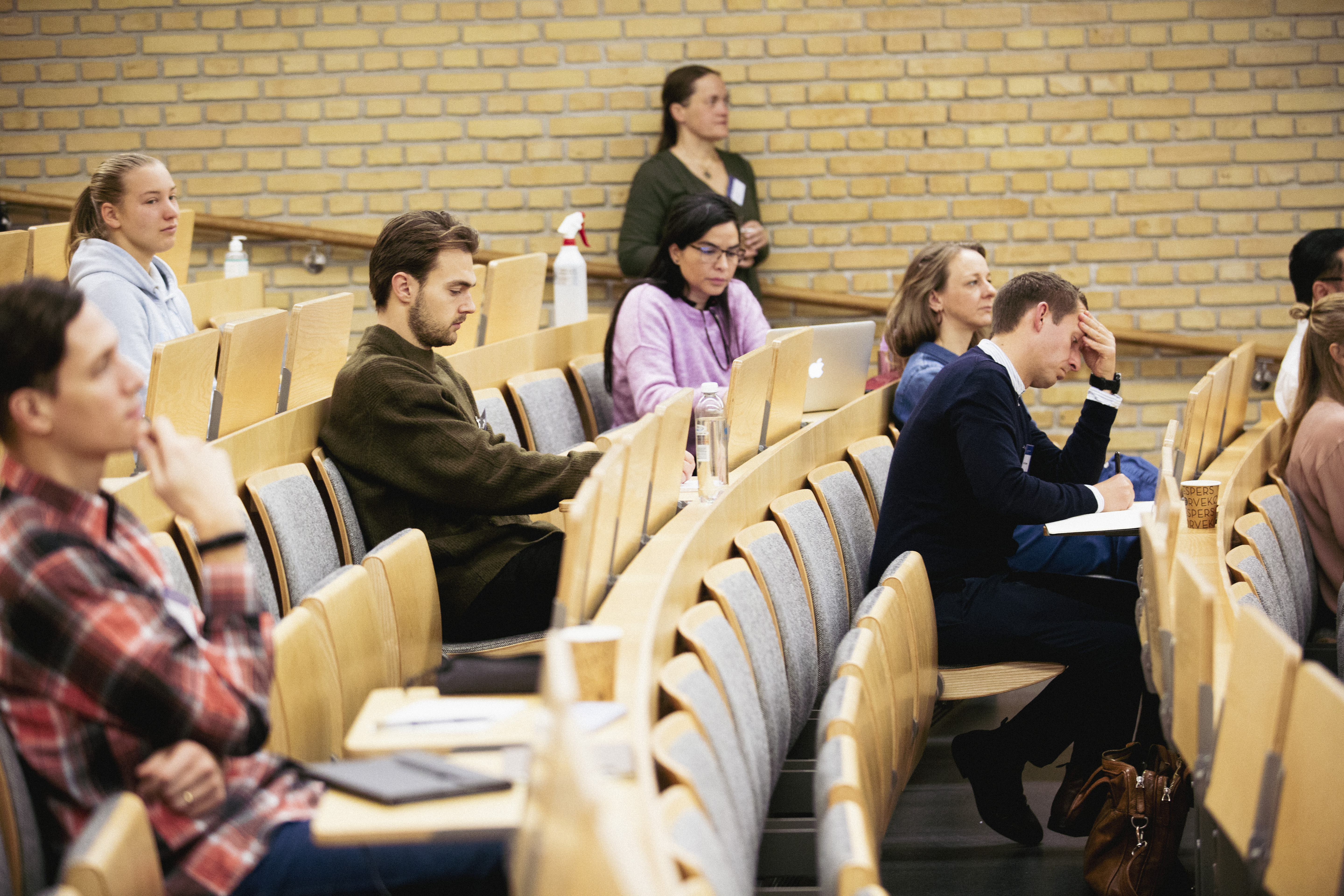 Audience listening to talk
