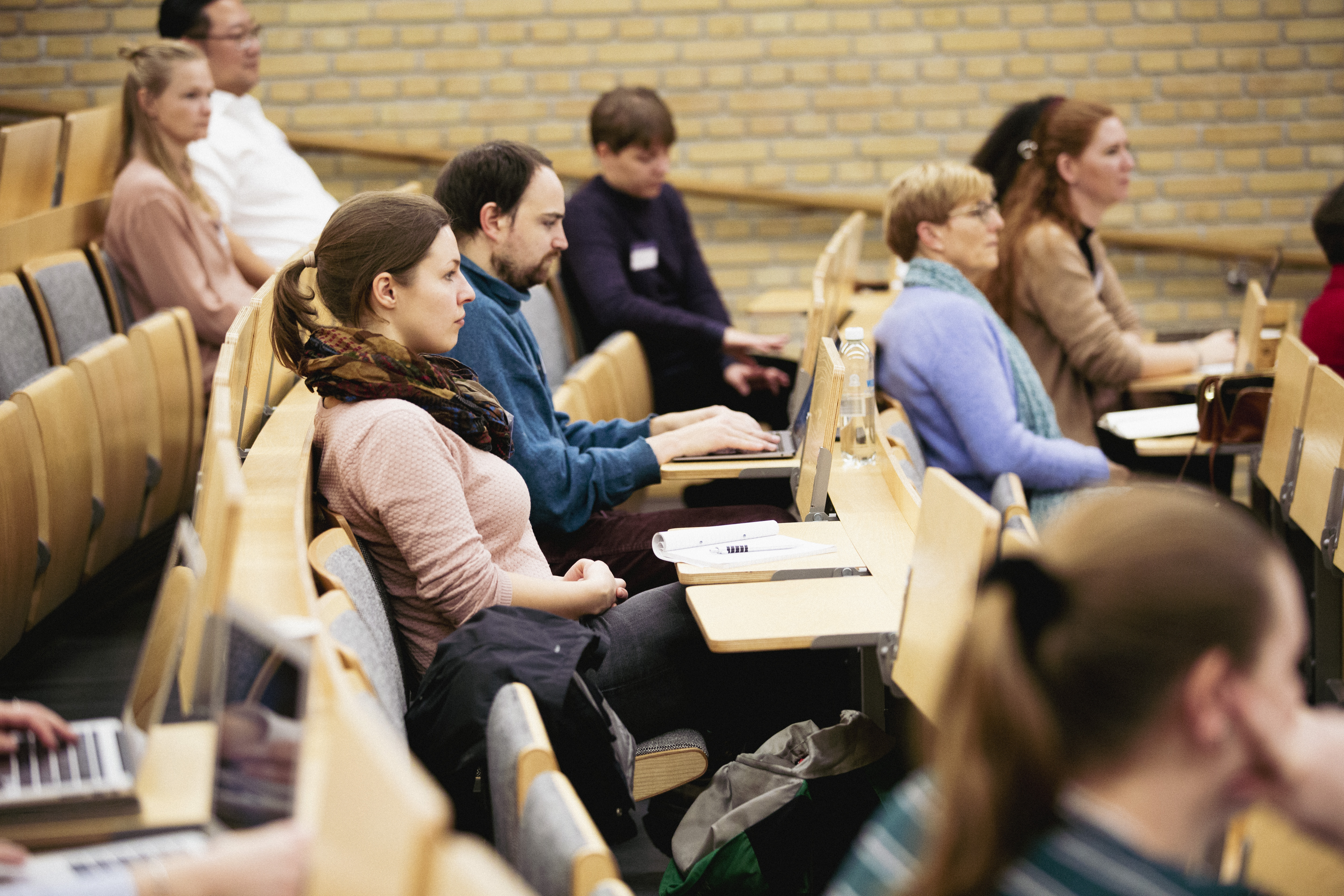 Audience listening to talk