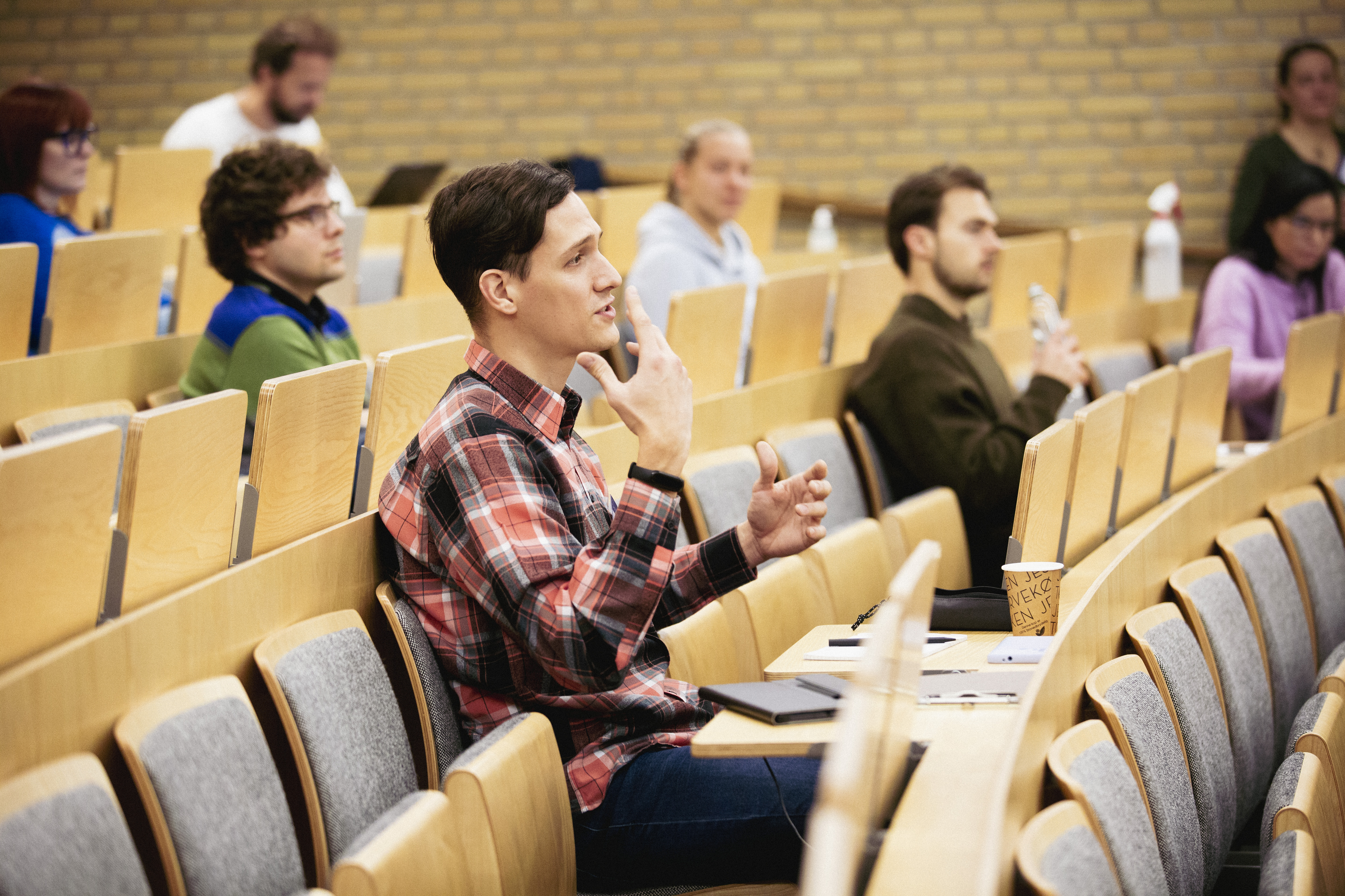 Audience listening to talk